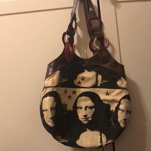 Official Andy Warhol Mona Lisa pop art bag